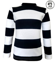 Load image into Gallery viewer, Infants/Toddlers/Kids Black &amp; White Striped T-Shirt Costume - Boots and Brothers Costumes &amp; Accessories - HalloweenCostumes4U.com - Kids Costumes