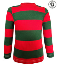 Load image into Gallery viewer, Infants/Toddlers/Kids Red &amp; Green Nightmare on the Street Striped T-Shirt Costume - Boots and Brothers Costumes &amp; Accessories - HalloweenCostumes4U.com - Kids Costumes
