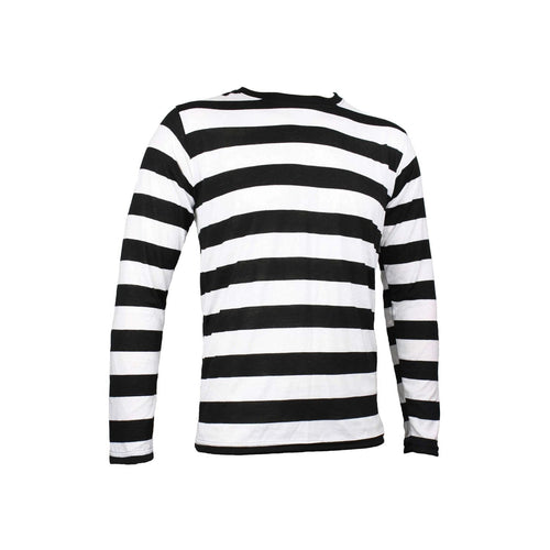 Boots and Brothers Black & White Striped Shirt