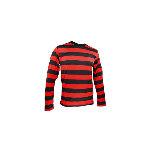 Boots and Brothers Red & Black Striped Shirt